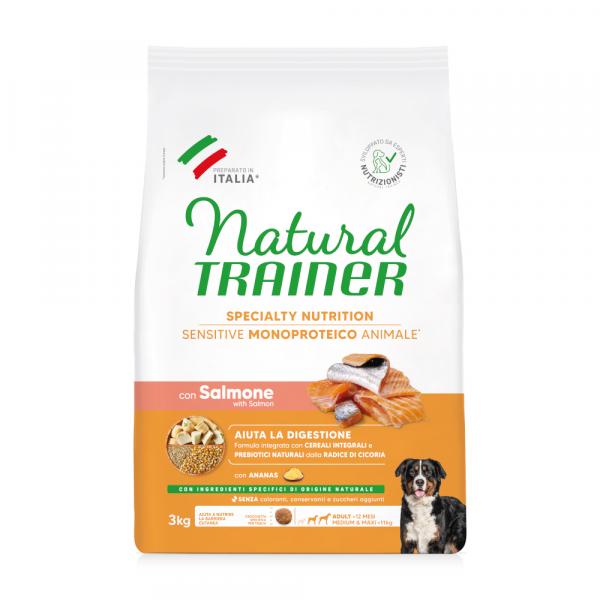 Natural Trainer Sensitive Adult Medium & Maxi z łososiem - 2 x 3 kg