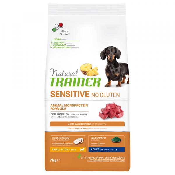 Trainer Natural Sensitive No Gluten Adult Small z jagnięciną - 7 kg