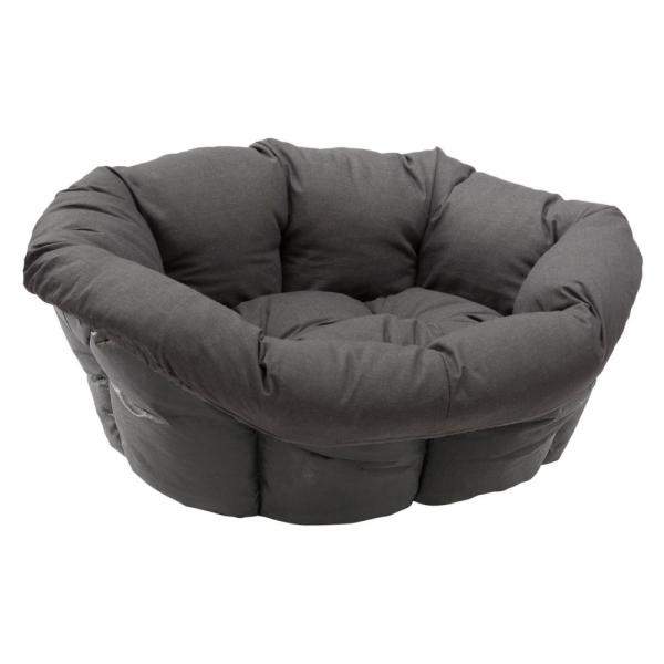 Ferplast Siesta Deluxe, antracytowa poduszka Sofia do kosza - 8: dł. x szer. x wys.: 85 x 62 x 28,5 cm