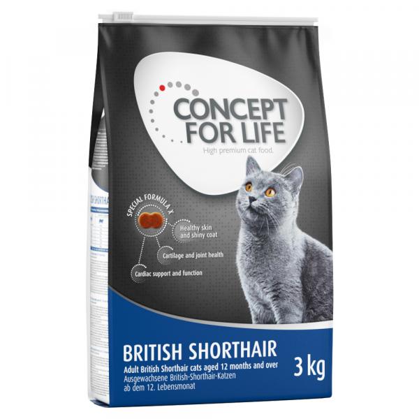 Concept for Life British Shorthair Adult - ulepszona receptura! - 3 kg