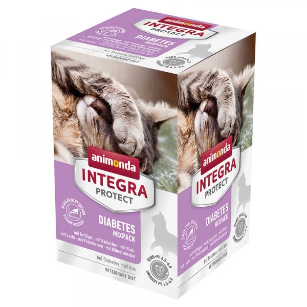 Animonda Integra Protect Adult Diabetes, tacki, 6 x 100 g - Mix (6 smaków)