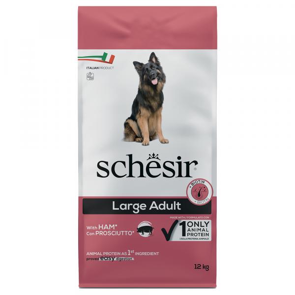 Schesir Dog Large Adult, z szynką - 12 kg
