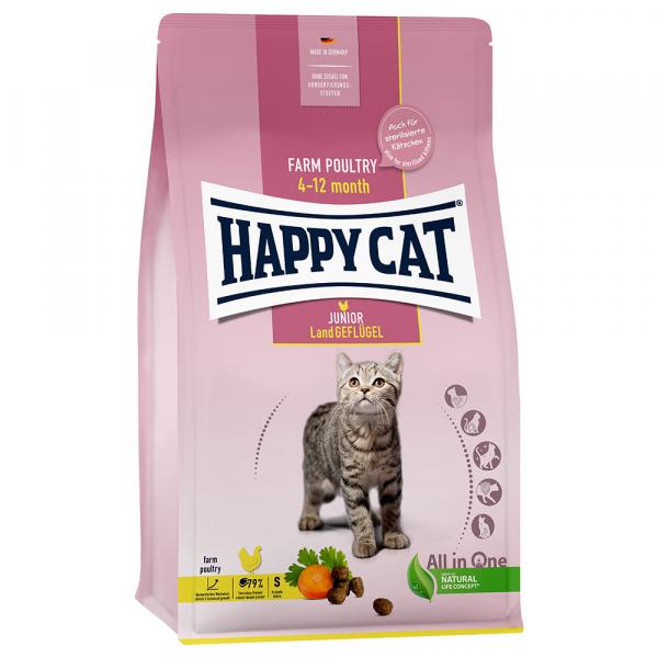 Happy Cat Supreme Junior, drób wiejski - 4 kg