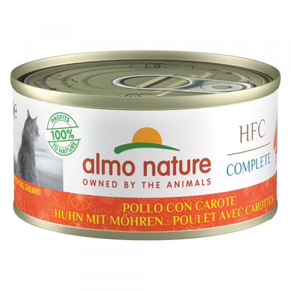 Almo Nature HFC Complete, 6 x 70 g - Kurczak z marchewką