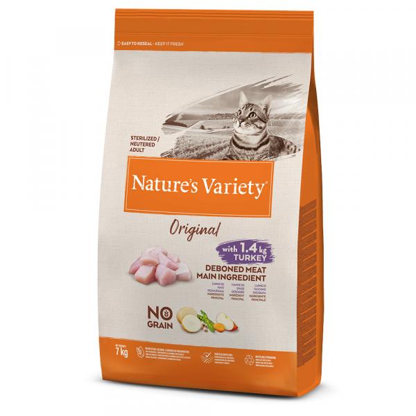 Nature's Variety Original No Grain Sterlised, indyk - 2 x 7 kg