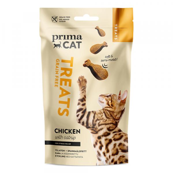 PrimaCat Softy Treats, z kuczakiem i kocimiętką - 4 x 50 g