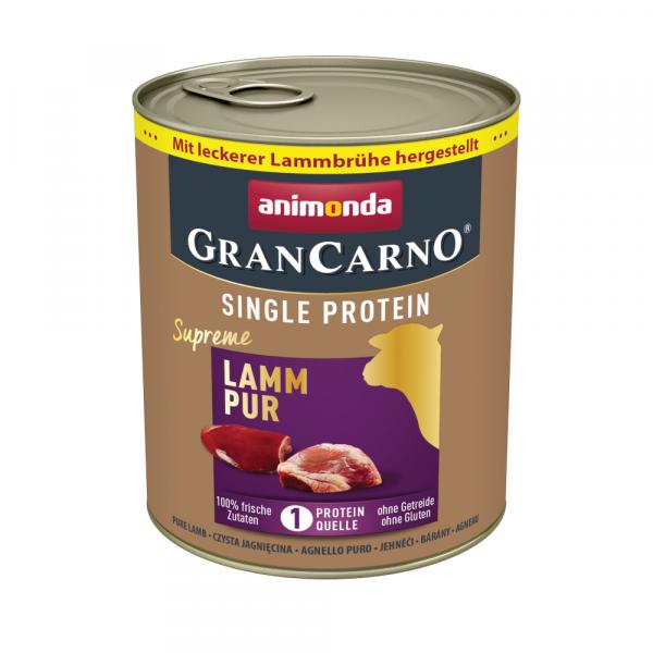 Animonda GranCarno Adult Single Protein Supreme, 6 x 800 g - Jagnięcina