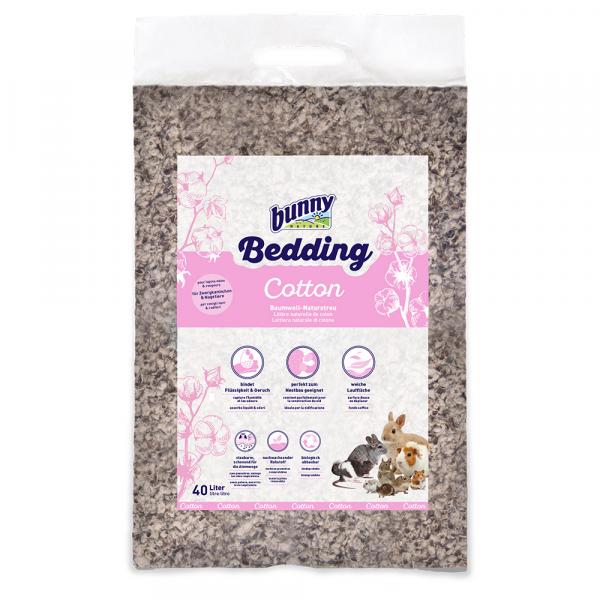 Bunny Bedding Cotton, naturalna ściółka bawełniana - 2 x 40 l