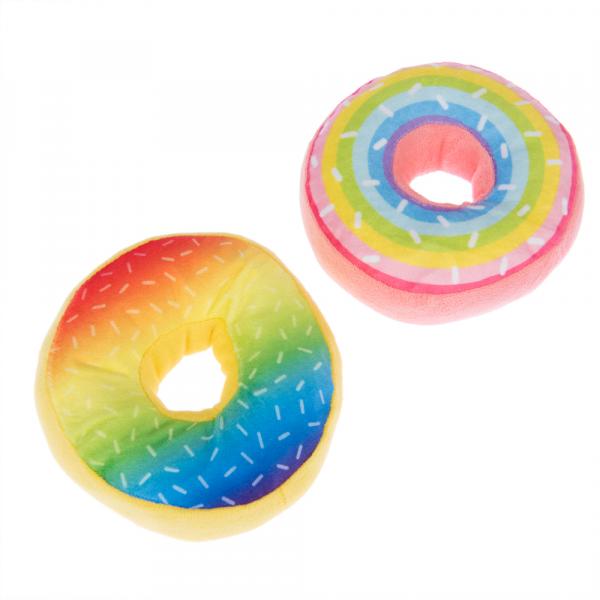 Squeaky Donuts Set zestaw zabawek dla psa - 2 szt.: Ø 14 cm