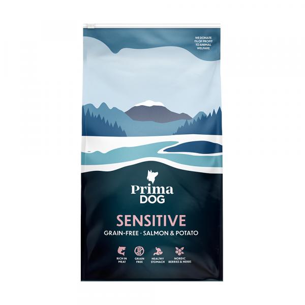 PrimaDog Adult Sensitive Grain Free, łosoś i ziemniaki - 2 x 10 kg