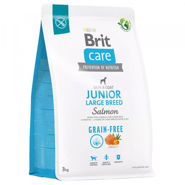 Brit Care Dog Grain-free Junior Large Breed, łosoś i ziemniaki - 2 x 3 kg