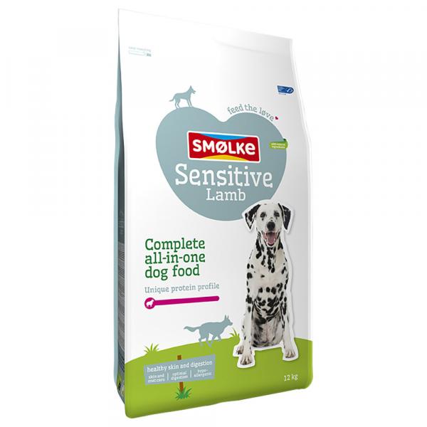 15% taniej! Smølke, sucha karma dla psa, 12 kg - Sensitive Lamb