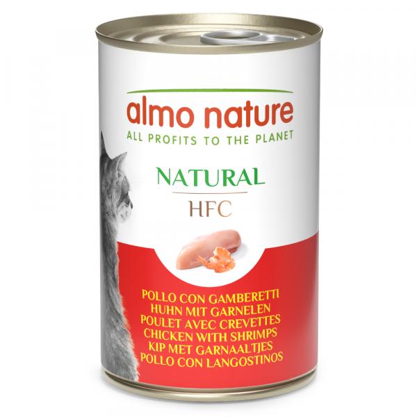 Almo Nature HFC, 6 x 140 g - Kurczak z krewetkami