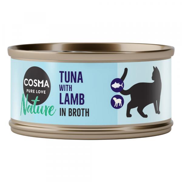 Pakiet Cosma Nature, 24 x 70 g - Tuńczyk i jagnięcina