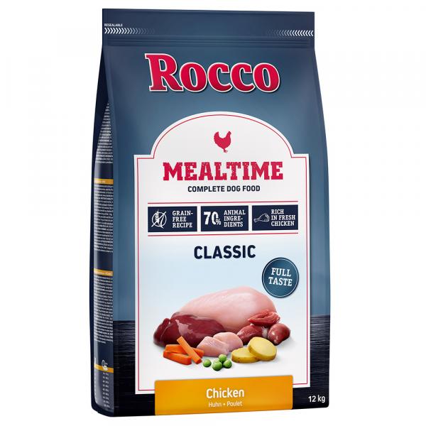 11 + 1 kg gratis! Rocco Mealtime, karma sucha dla psa, 12 kg - Kurczak