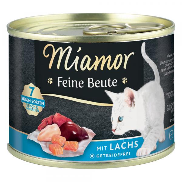 Miamor Feine Beute, 24 x 185 g - Łosoś