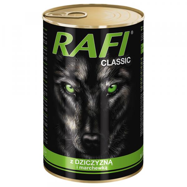 Korzystny pakiet Rafi Dog 12 x 1240 g - Dziczyzna