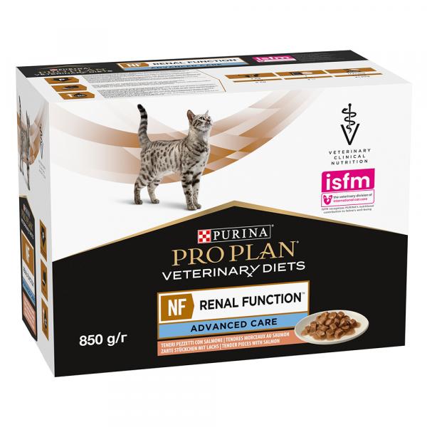 PURINA PRO PLAN Veterinary Diets Feline NF Advance Care, łosoś - 10 x 85 g