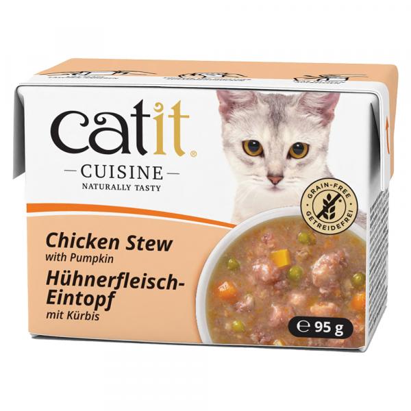 Catit Cuisine Eintopf, 24 x 95 g - Kurczak z dynią