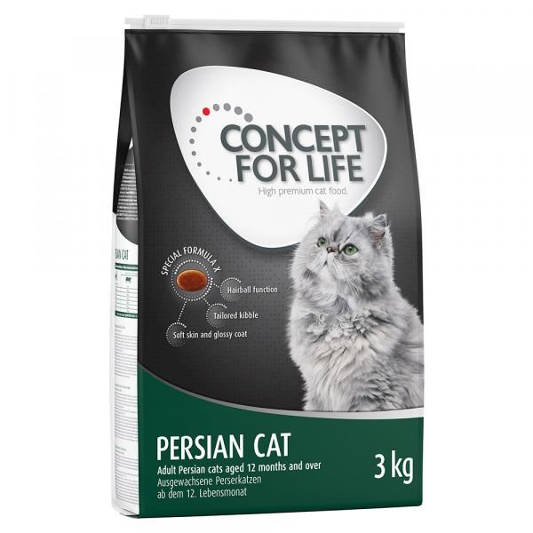 20% taniej! Concept for Life, karma sucha, 10 kg / 3 x 3 kg - Persian Adult - Ulepszona receptura! 3 x 3 kg