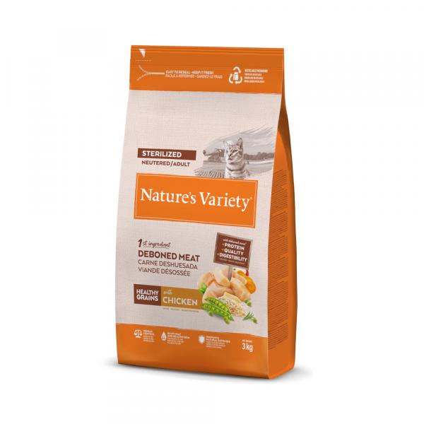 Nature's Variety Healthy Grains Sterilised, kurczak - 3 kg