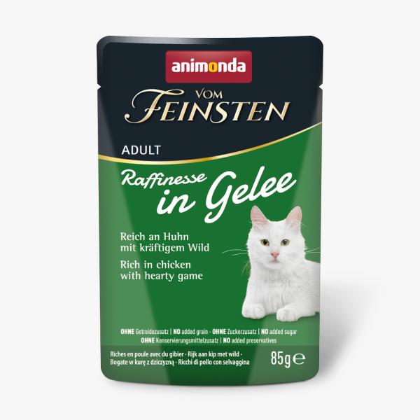 Korzystny pakiet animonda Vom Feinsten Adult Raffinesse w galarecie, 48 x 85 g - Kurczak z dziczyzną