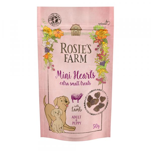 2 + 1 gratis! Rosie's Farm, przysmaki, 3 x 50 g / 70 g - Snacks Puppy & Adult \