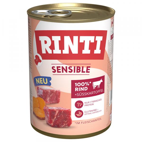 RINTI Sensible, 6 x 400 g - Wołowina i bataty