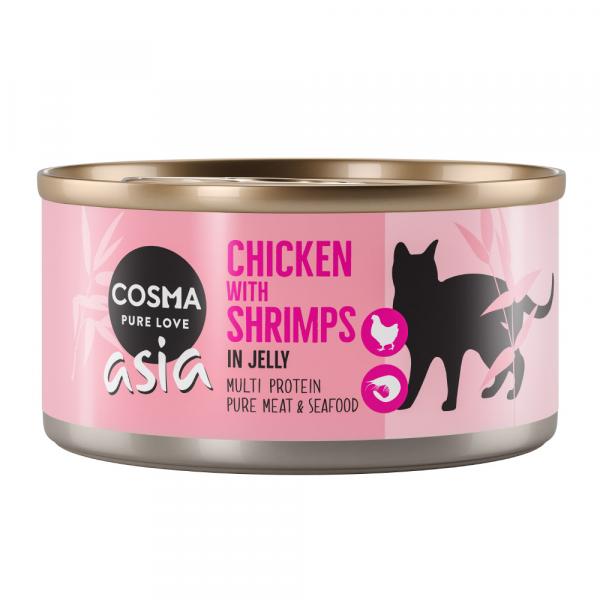 Megapakiet Cosma Asia, 24 x 170 g - Kurczak z krewetkami
