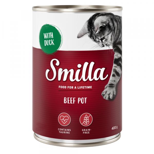 Megapakiet Smilla Puszki z wołowiną, 24 x 400 g - Wołowina z kaczką