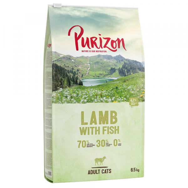 Dwupak Purizon karma dla kota, 2 x 6,5 kg - Adult dla kota, jagnięcina i ryba