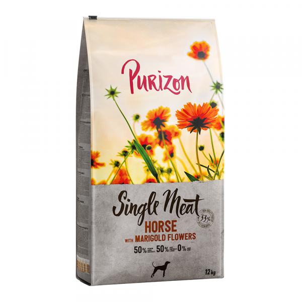 Purizon Single Meat Adult, konina z batatami i kwiatami nagietka - 2 x 12 kg