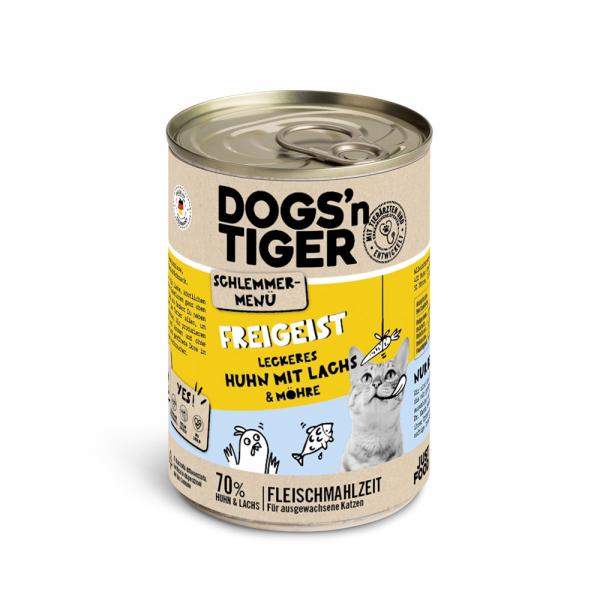 Dogs'n Tiger smakowite menu 6 x 400 g - Kurczak z łososiem