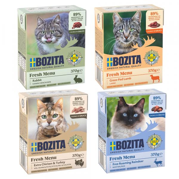 Bozita Tetra w sosie/galarecie, 48 x 370 g - Pakiet mieszany I w sosie