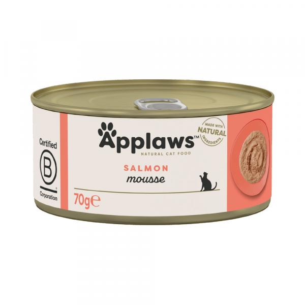 Applaws Mousse, 6 x 70 g - Łosoś