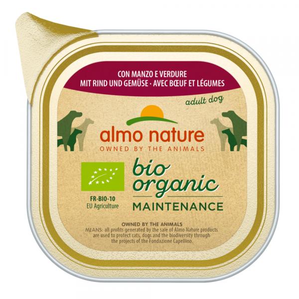 Megapakiet Almo Nature BioOrganic Maintenance, 24 x 100g - Z biowołowiną i biowarzywami