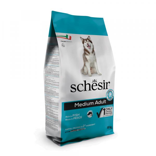 Schesir Dog Dry Medium/Large Maintenance Ryby - 12 kg