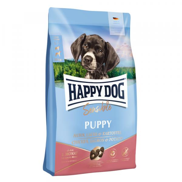 Happy Dog Supreme Sensible Puppy, kurczak, łosoś i ziemniaki - 2 x 10 kg