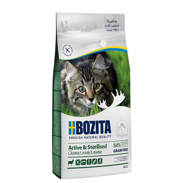 Bozita Grainfree Active & Sterilised, jagnięcina (bez zbóż) - 2 x 10 kg