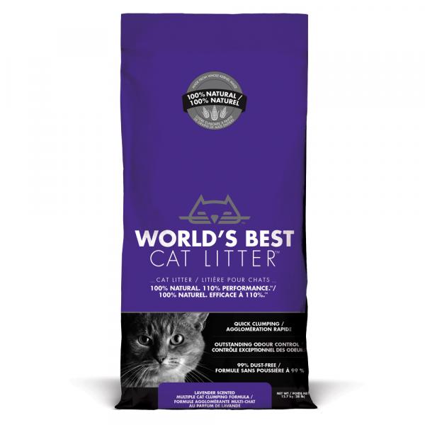 Worlds Best Cat Litter Lawendowy, zapachowy żwirek dla kota - 12,7 kg