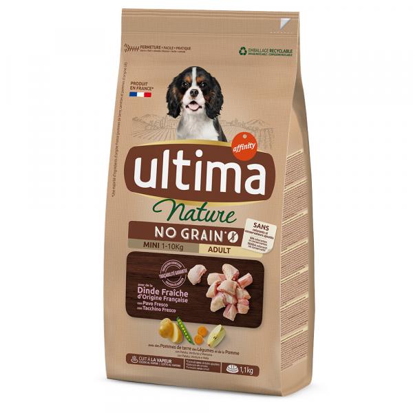 Ultima Nature No Grain Mini Adult, indyk - 3 x 1,1 kg