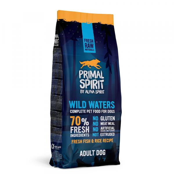 Primal Spirit 70% Wild Waters karma dla psów - Podwójne opakowanie: 2 x 12 kg