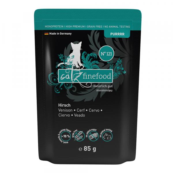 Catz finefood Purrrr w saszetkach, 8 x 85 g - No. 121, jeleń