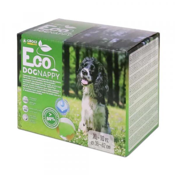 Croci Nappy Eco pieluchy dla psów - Rozm. XL: 40 - 62 cm, 10 sztuk
