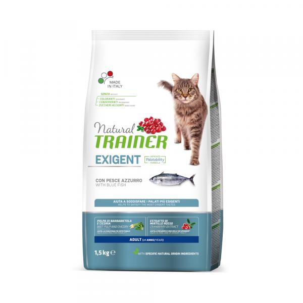 Natural Trainer Exigent Adult, z niebieską rybą - 1,5 kg