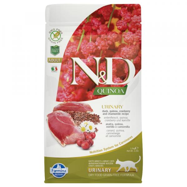 Farmina N&D Quinoa Urinary Duck, Quinoa, Żurawina & Rumianek Adult - 1,5 kg