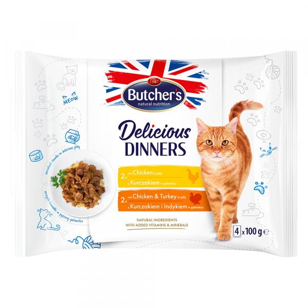 Butcher's Delicious Dinners, 32 x 100 g - Pakiet mieszany IV