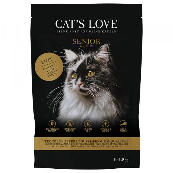 Cat´s Love Senior, kaczka - 2 x 400 g