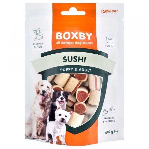 20% taniej! Boxby, przysmaki dla psów, różne rodzaje - Sushi, 100 g