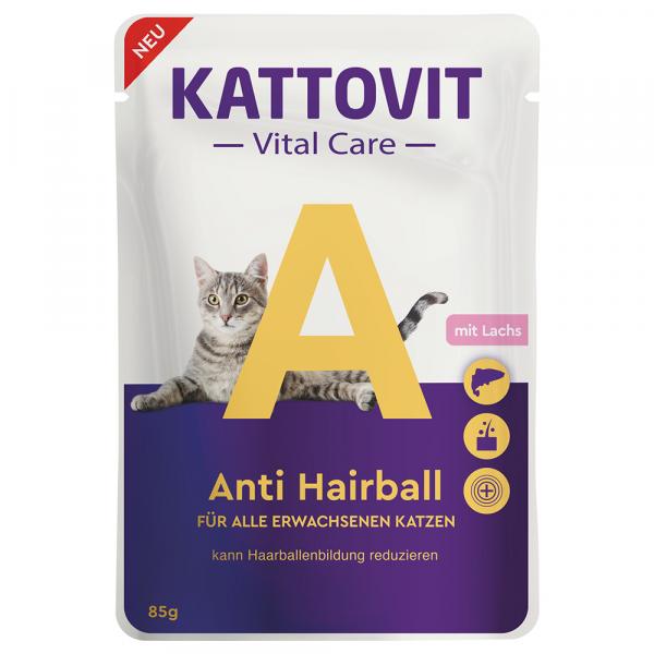 Kattovit Vital Care Anti Hairball z łososiem - 24 x 85 g